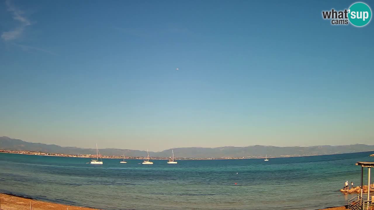 Webcam Cagliari Windsurf Club – Plage du Poetto en direct