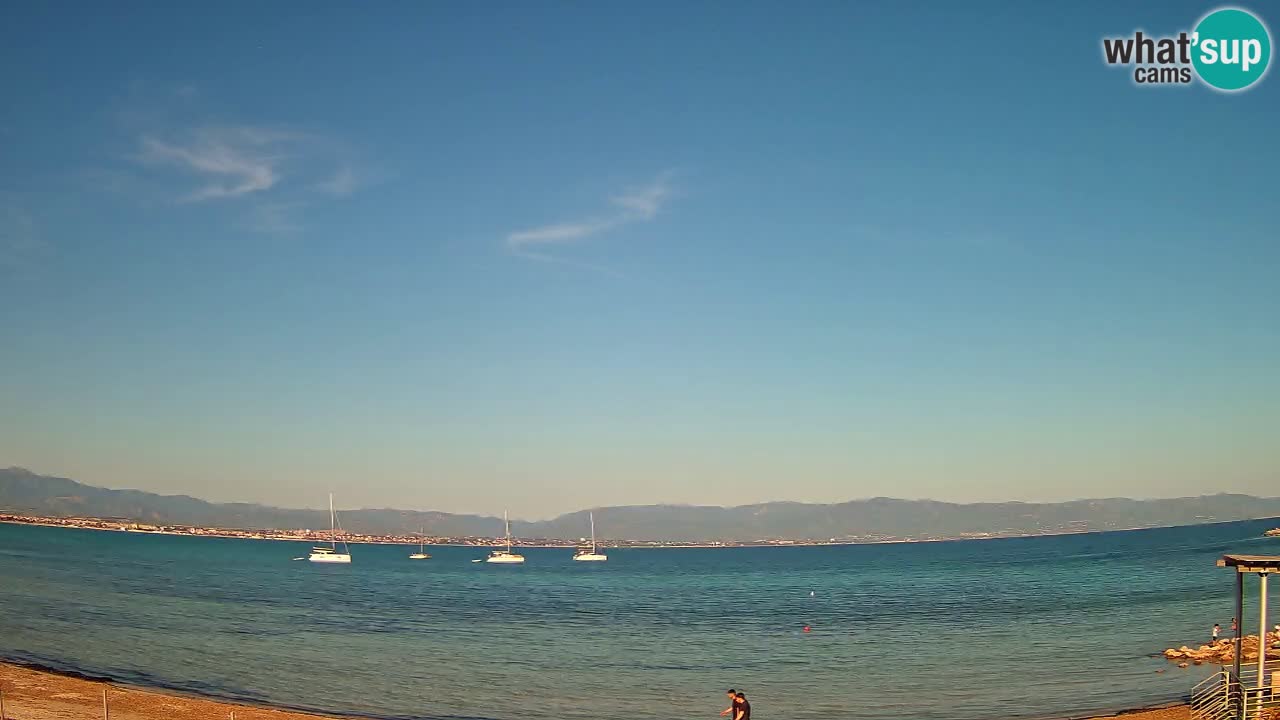 Webcam Cagliari Windsurf Club – Plage du Poetto en direct