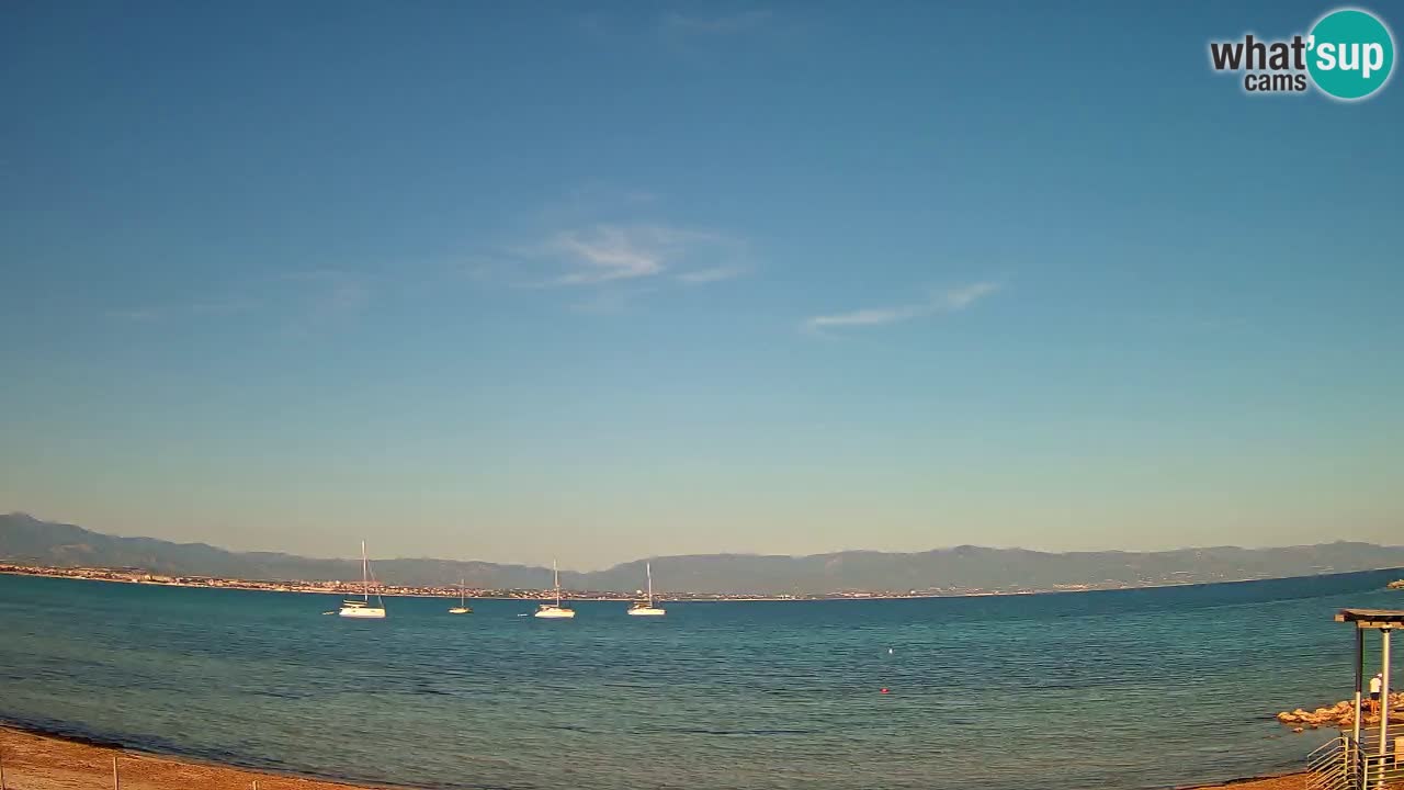 Webcam Cagliari Windsurf Club – Plage du Poetto en direct