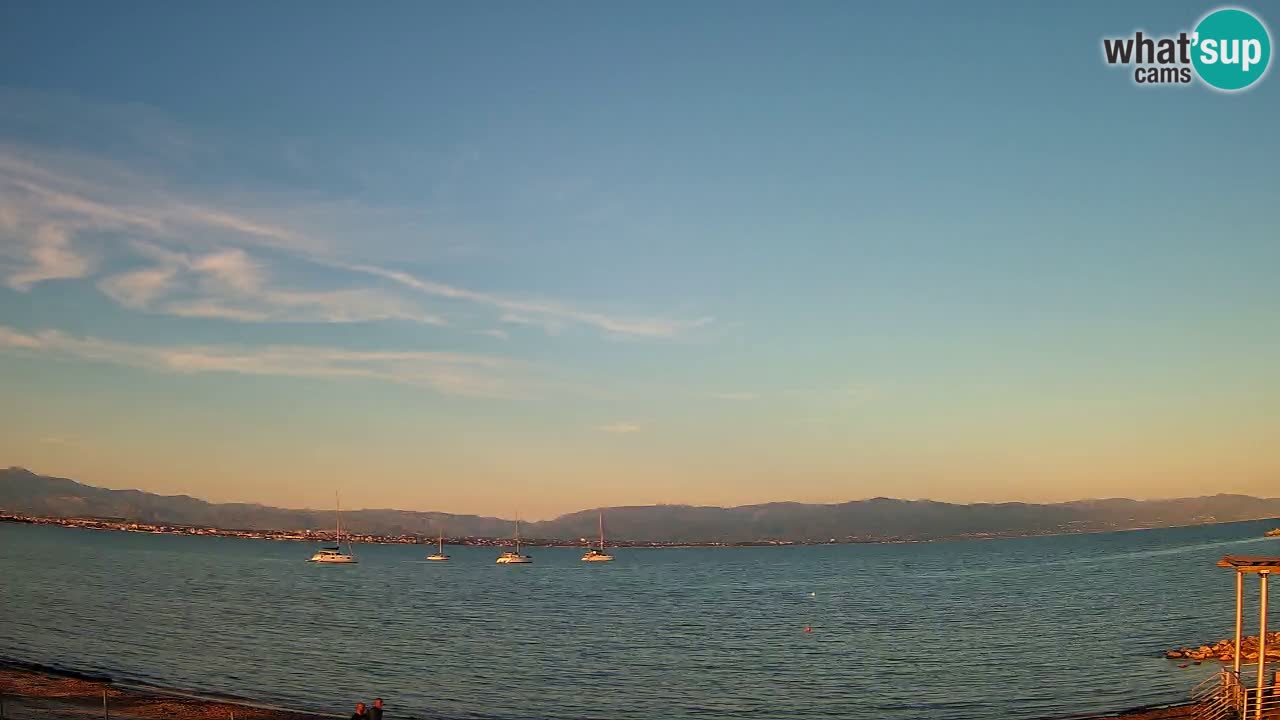 Webcam Cagliari Windsurf Club – Plage du Poetto en direct