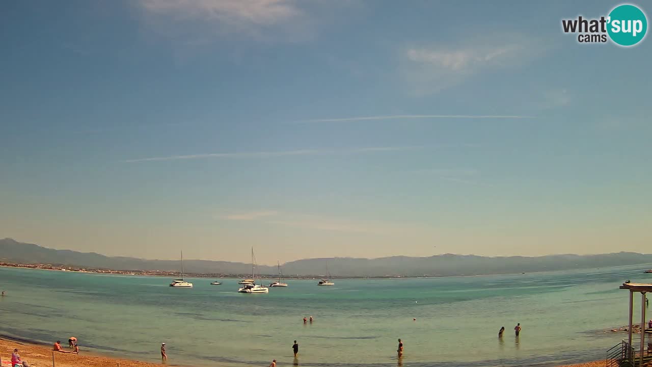 Webcam Cagliari Windsurf Club – Playa del Poetto en directo