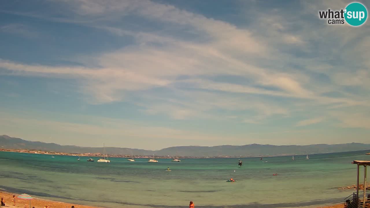 Webcam Cagliari Windsurf Club – Spiaggia del Poetto in diretta