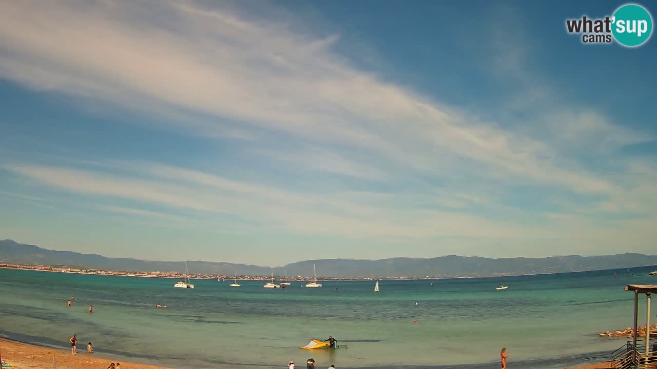 Webcam Cagliari Windsurf Club – Liveblick vom Poetto Strand