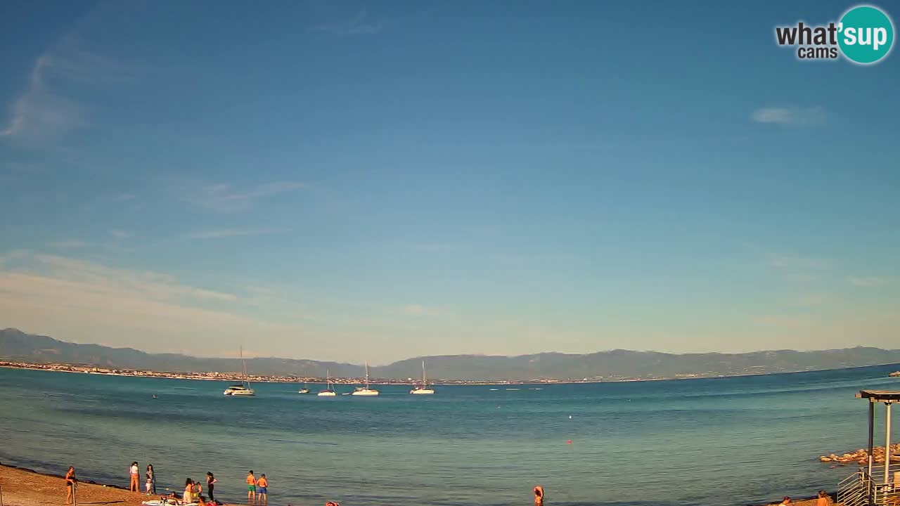 Webcam Cagliari Windsurf Club – Playa del Poetto en directo