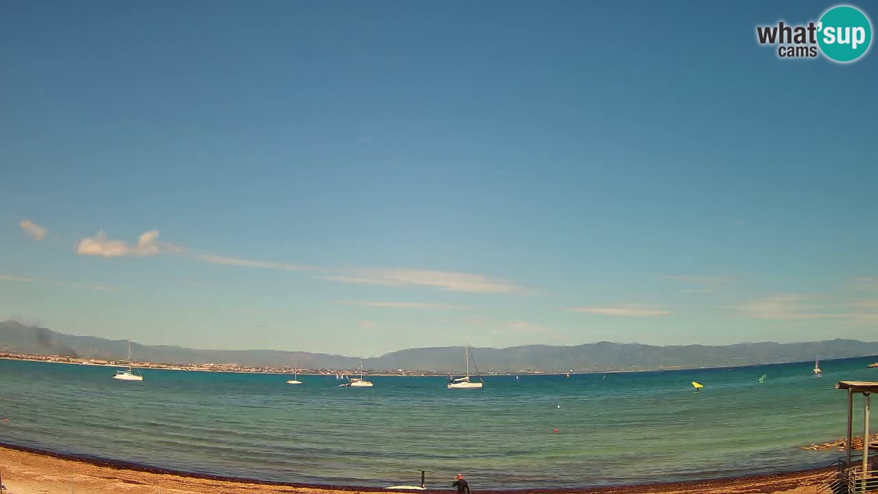 Webcam Cagliari Windsurf Club – Plage du Poetto en direct