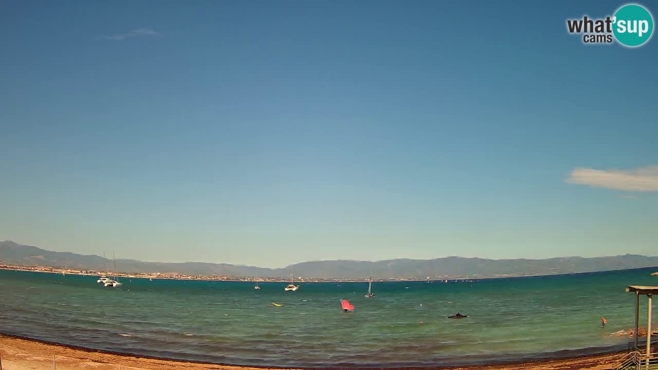 Webcam Cagliari Windsurf Club – Spiaggia del Poetto in diretta