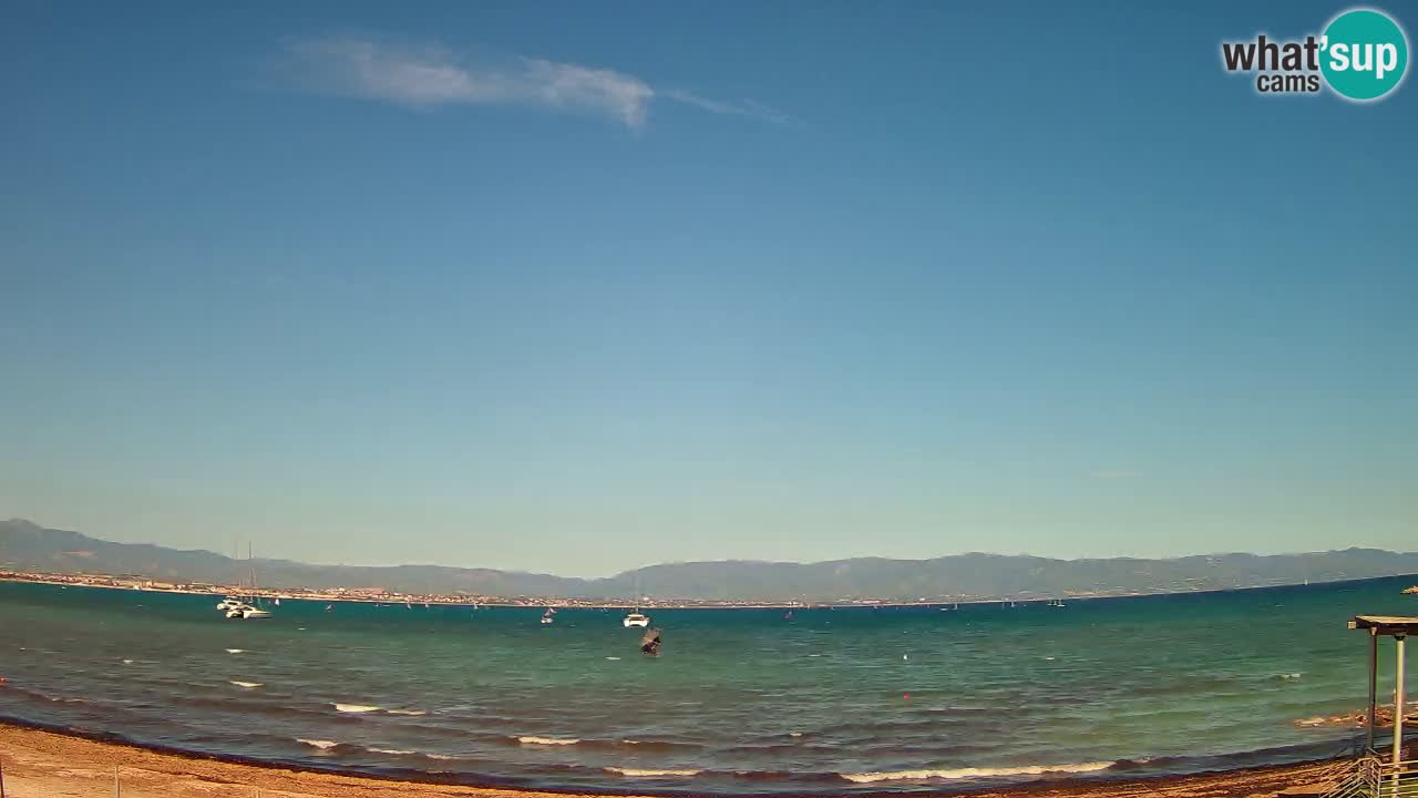 Webcam Cagliari Windsurf Club – Spiaggia del Poetto in diretta