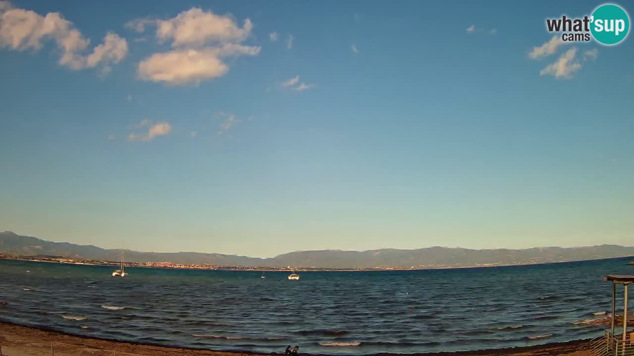 Webcam Cagliari Windsurf Club – Playa del Poetto en directo
