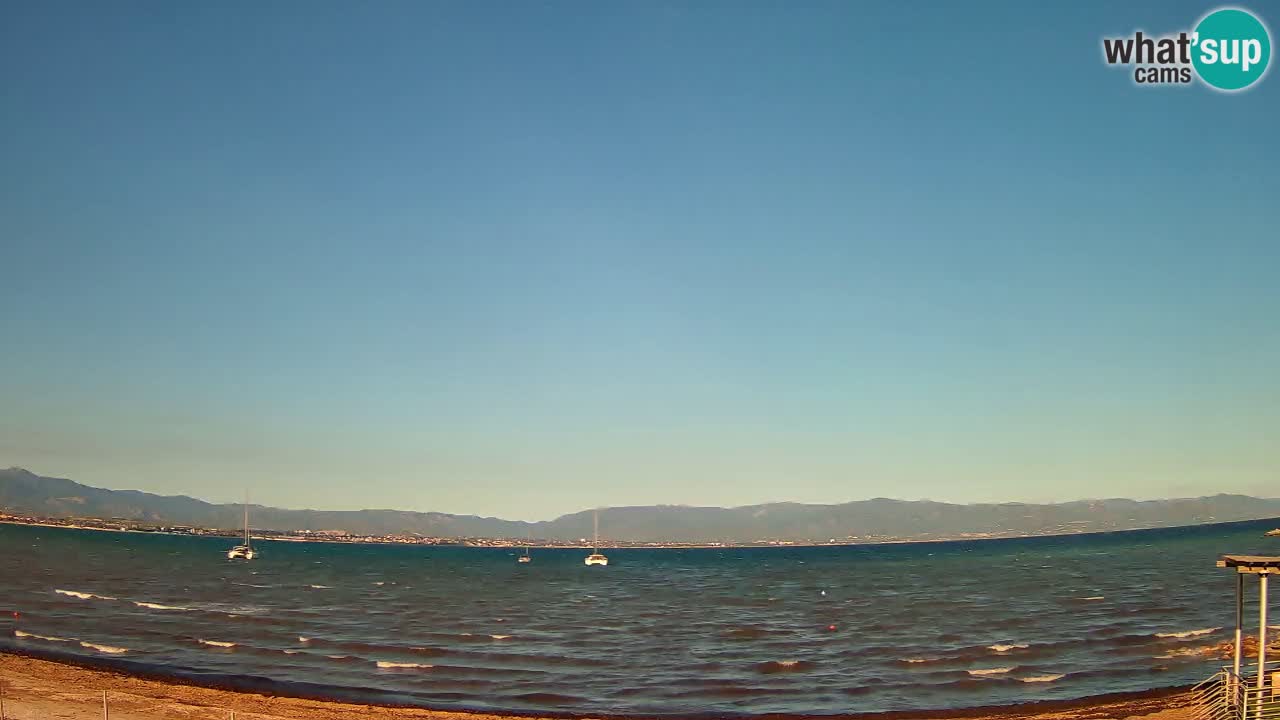Webcam Cagliari Windsurf Club – Spiaggia del Poetto in diretta