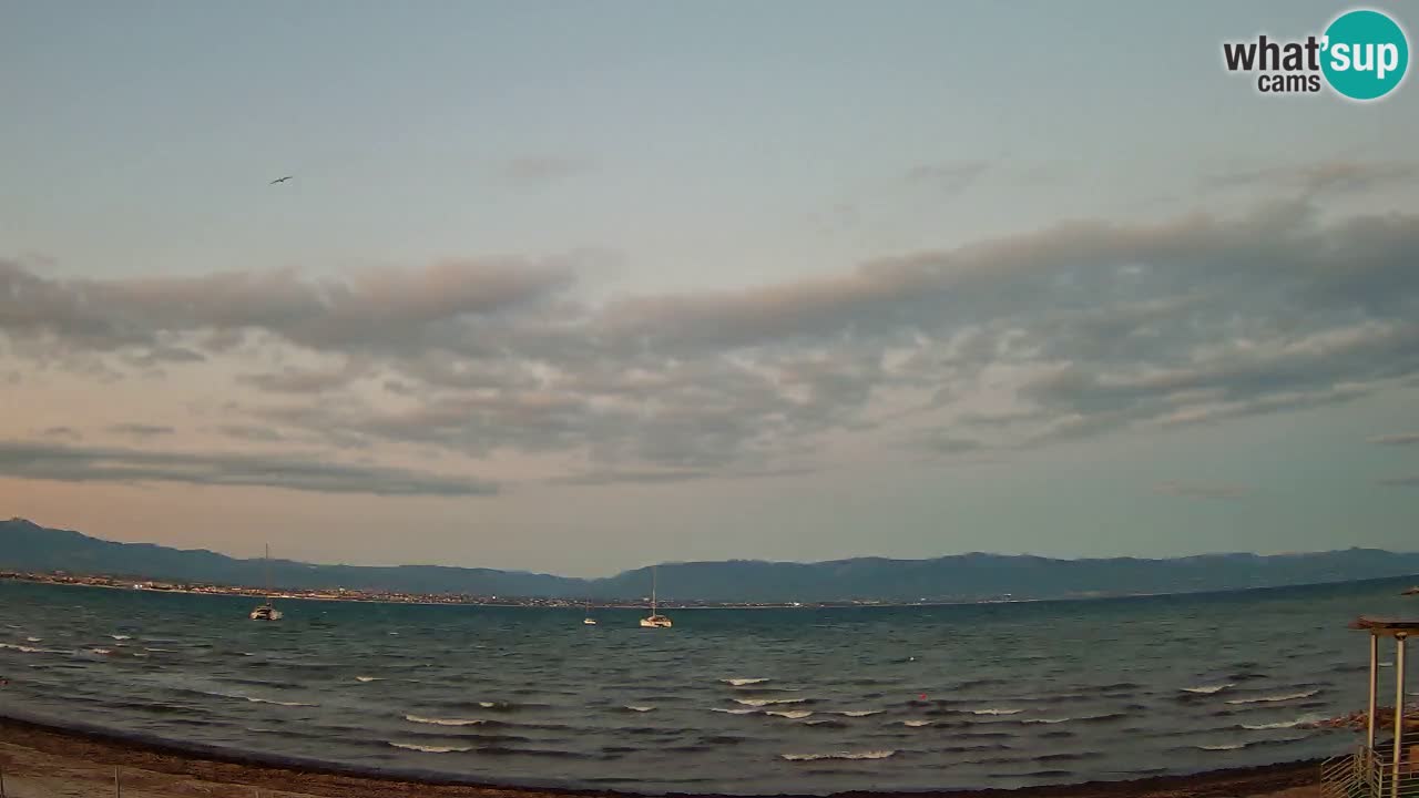 Webcam Cagliari Windsurf Club – Playa del Poetto en directo