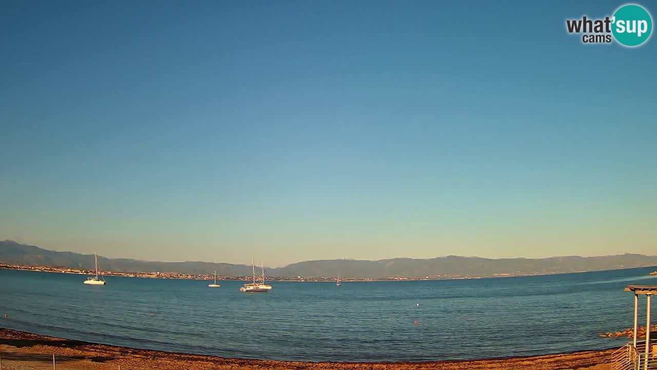 Webcam Cagliari Windsurf Club – Spiaggia del Poetto in diretta