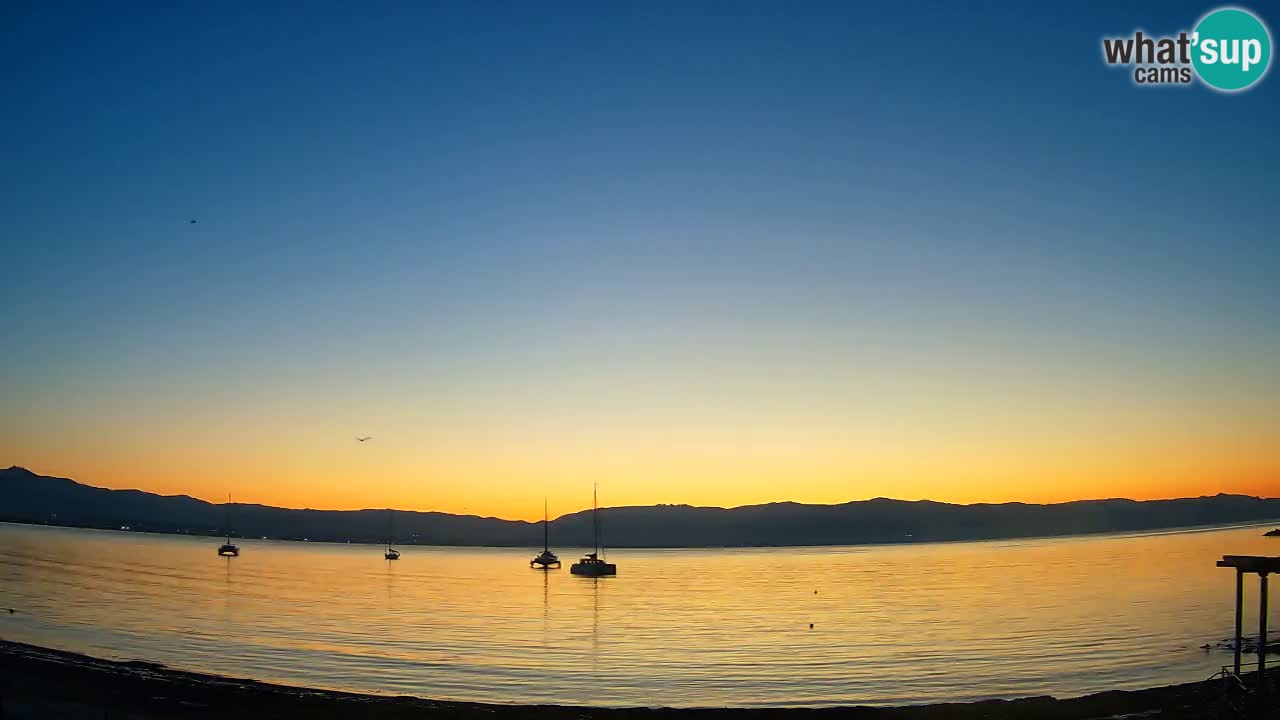 Web kamera Cagliari Windsurf Club – Poetto plaža uživo