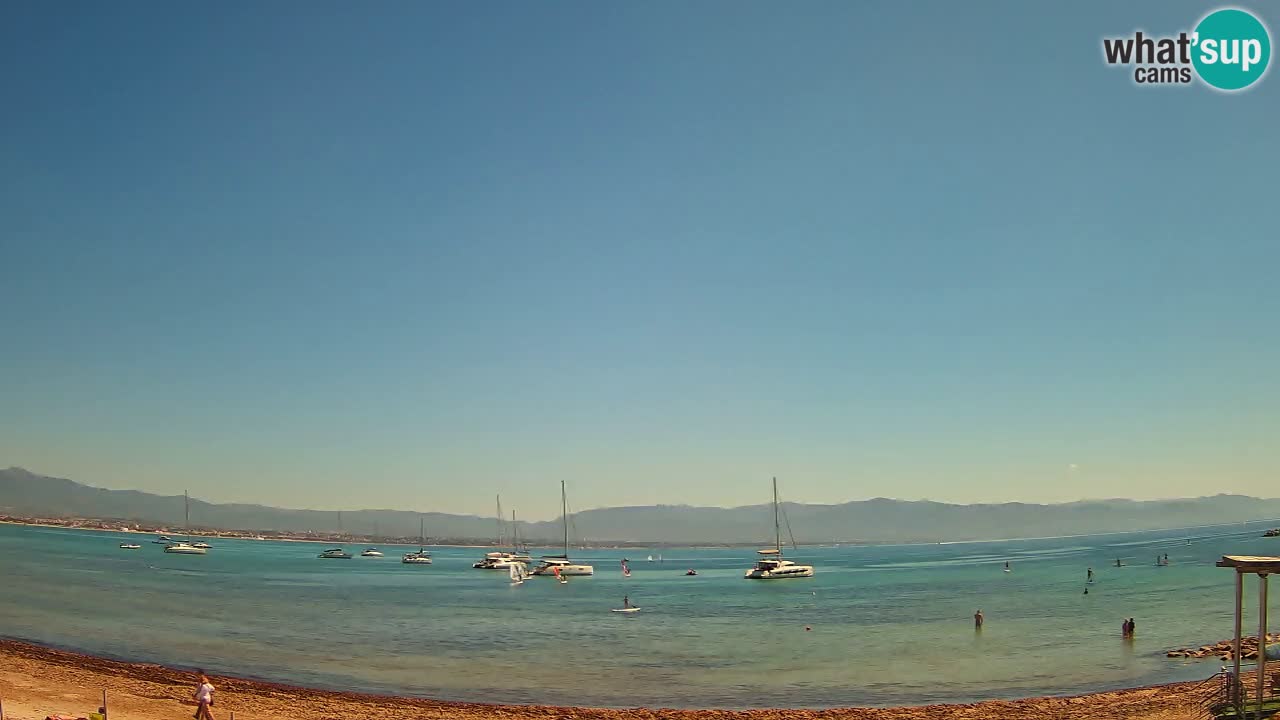 Webcam Cagliari Windsurf Club – Plage du Poetto en direct