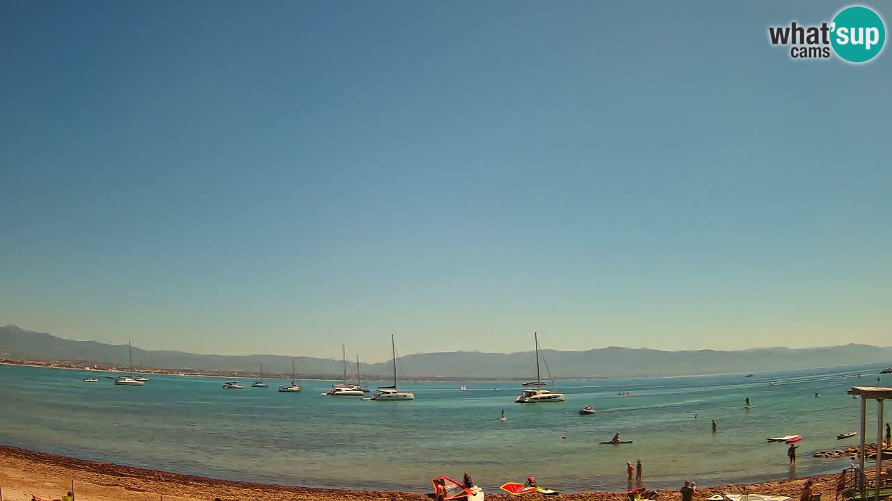 Webcam Cagliari Windsurf Club – Spiaggia del Poetto in diretta