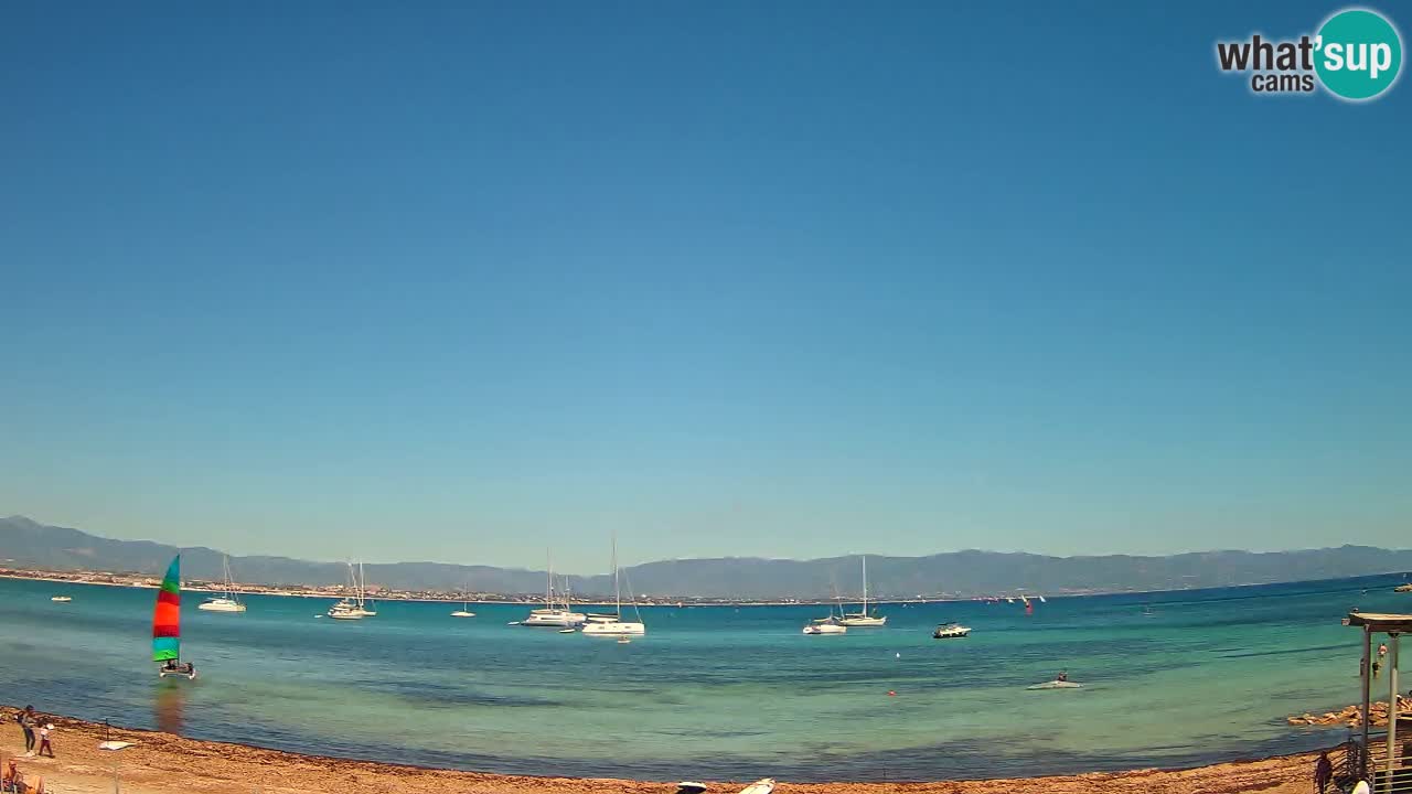 Webcam Cagliari Windsurf Club – Playa del Poetto en directo