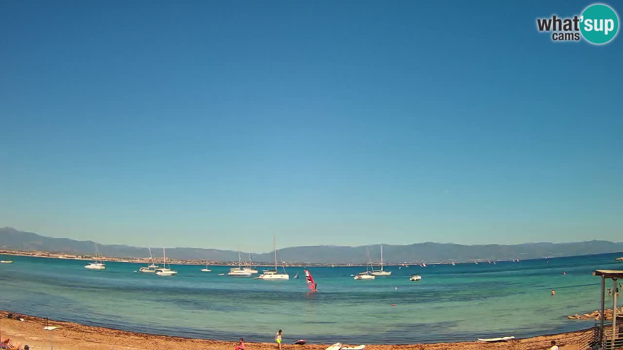 Webcam Cagliari Windsurf Club – Playa del Poetto en directo