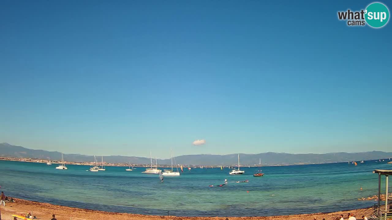 Webcam Cagliari Windsurf Club – Plage du Poetto en direct