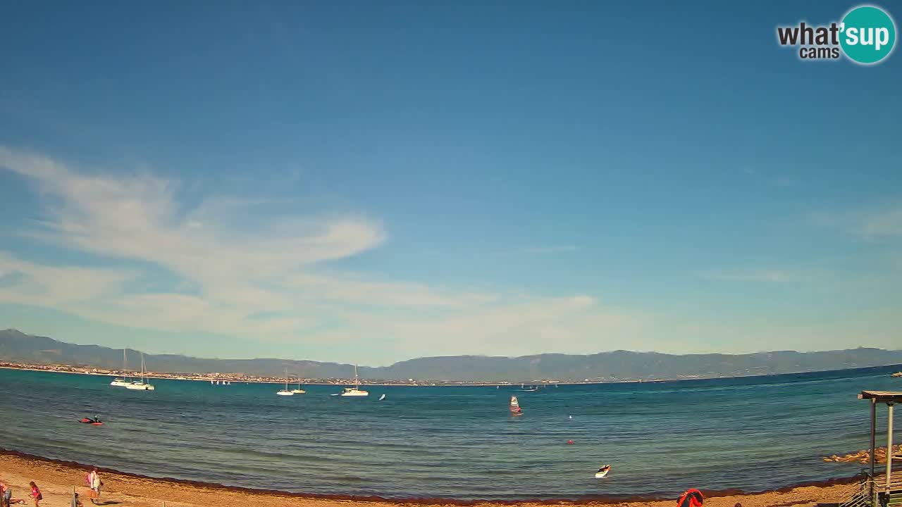 Webcam Cagliari Windsurf Club – Plage du Poetto en direct