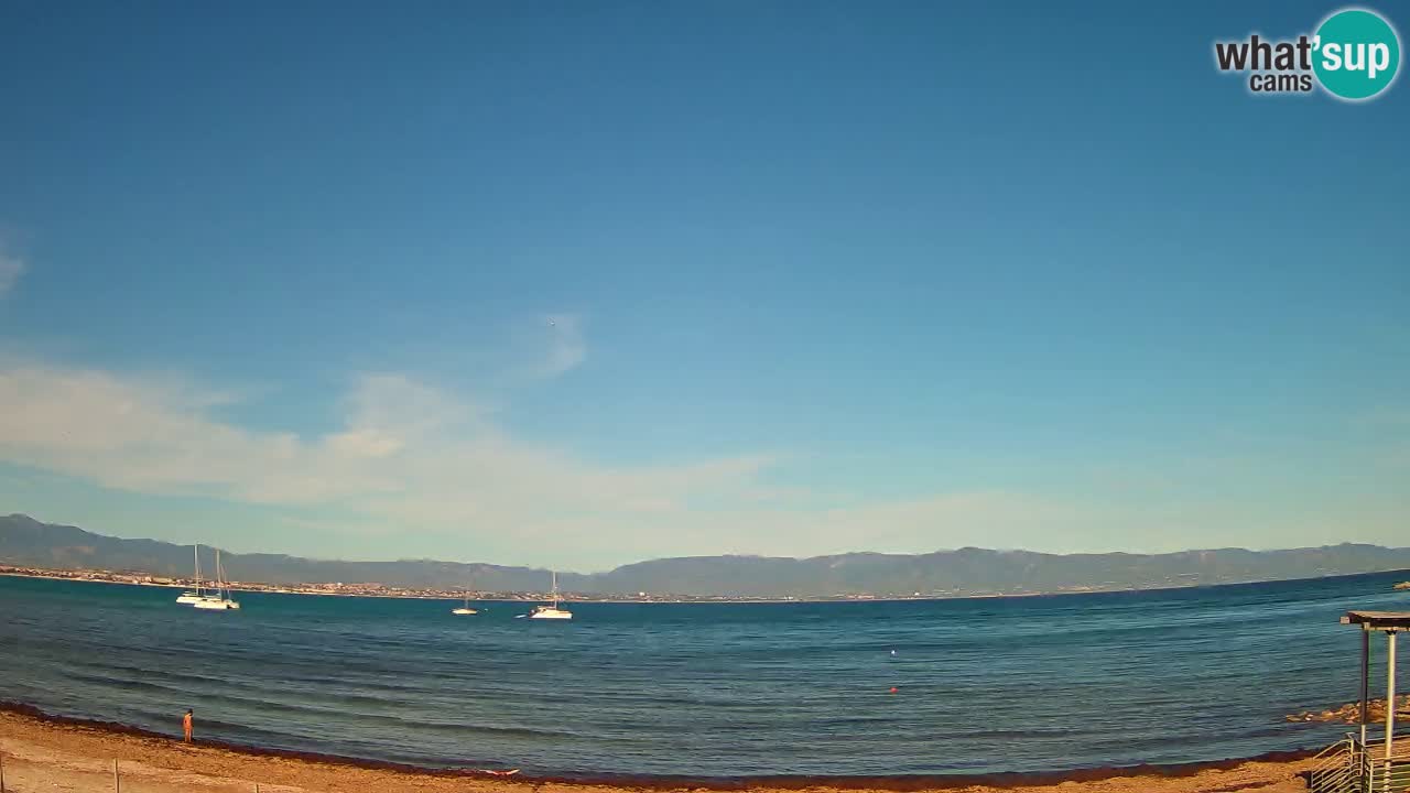 Webcam Cagliari Windsurf Club – Plage du Poetto en direct