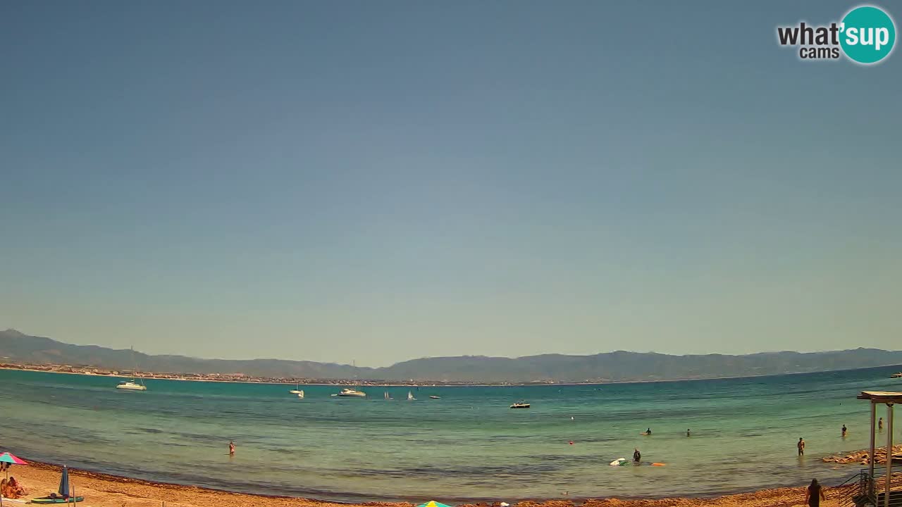 Webcam Cagliari Windsurf Club – Liveblick vom Poetto Strand