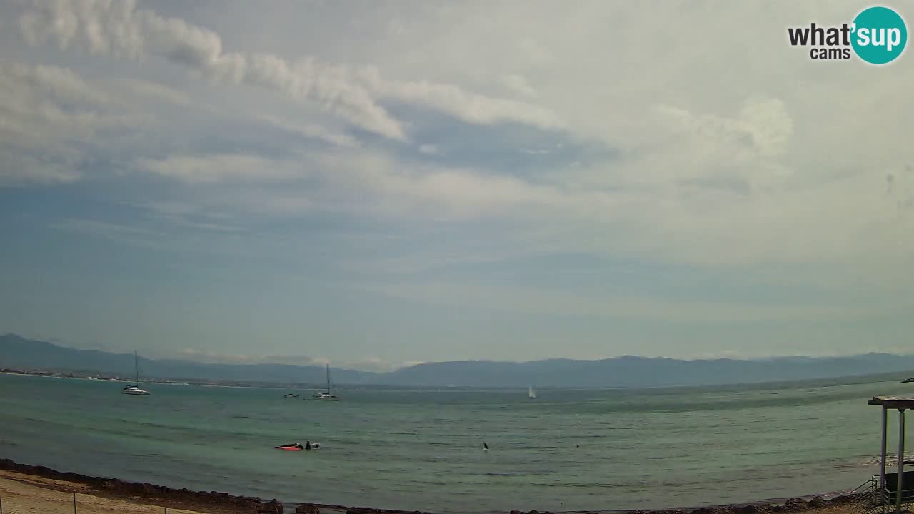 Webcam Cagliari Windsurf Club – Playa del Poetto en directo