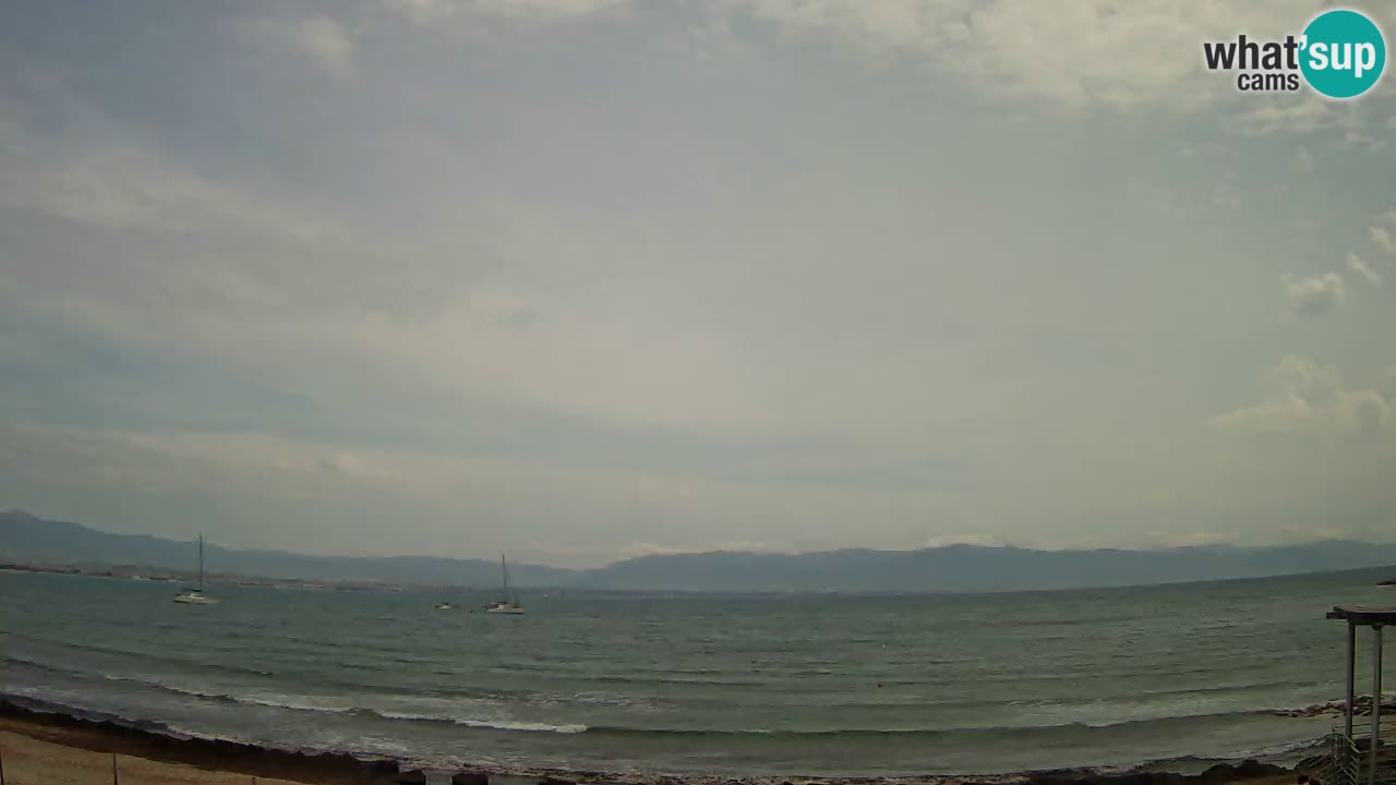 Web kamera Cagliari Windsurf Club – Poetto plaža uživo