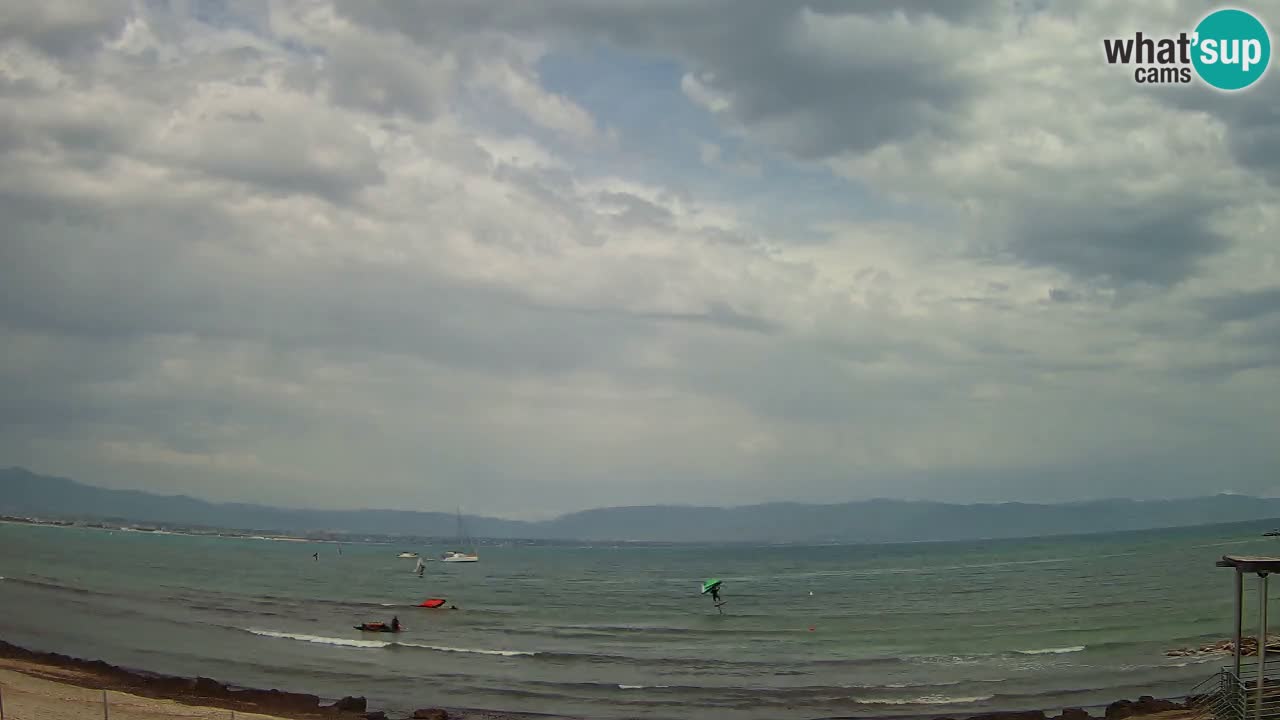 Web kamera Cagliari Windsurf Club – Poetto plaža uživo