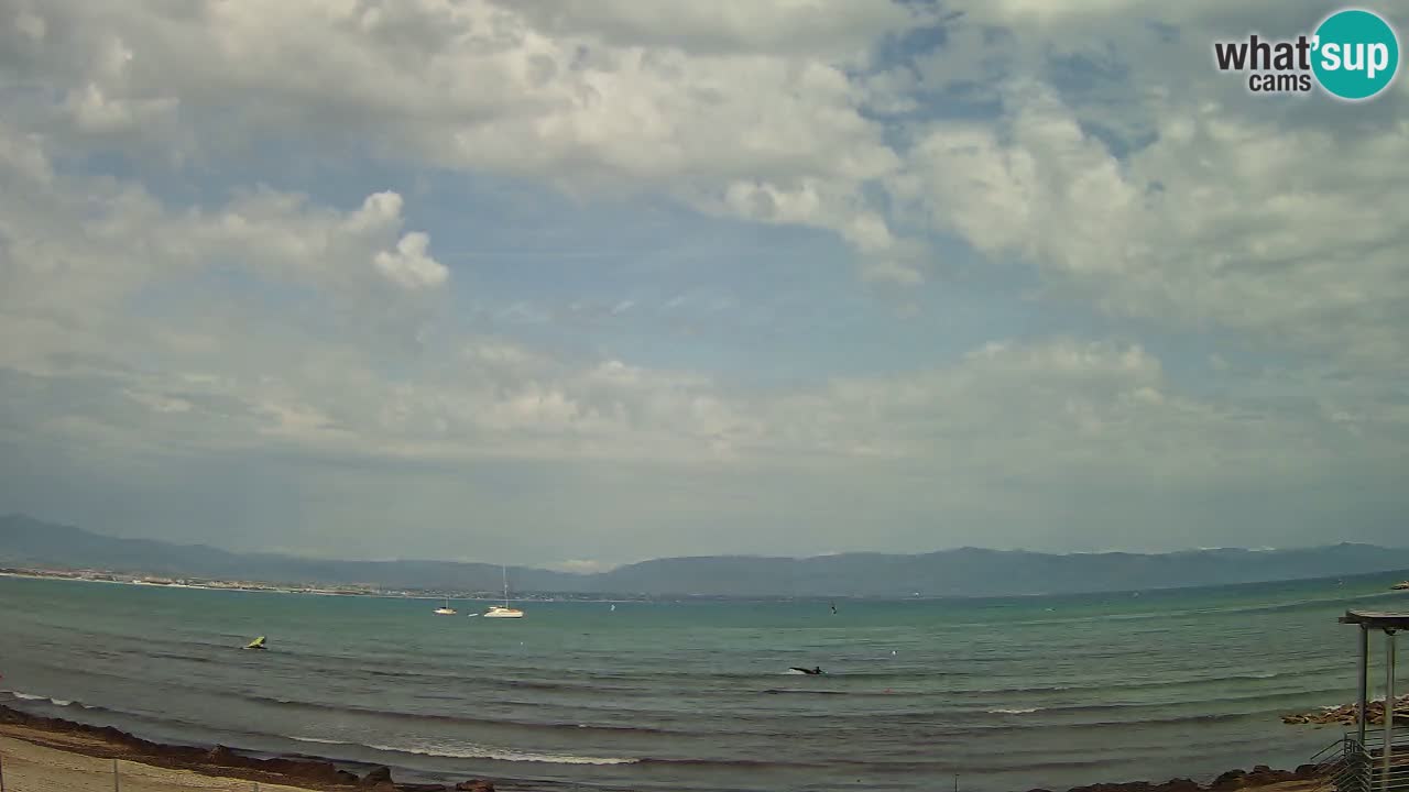 Webcam Cagliari Windsurf Club – Plage du Poetto en direct