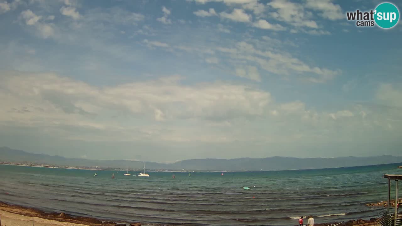 Webcam Cagliari Windsurf Club – Spiaggia del Poetto in diretta