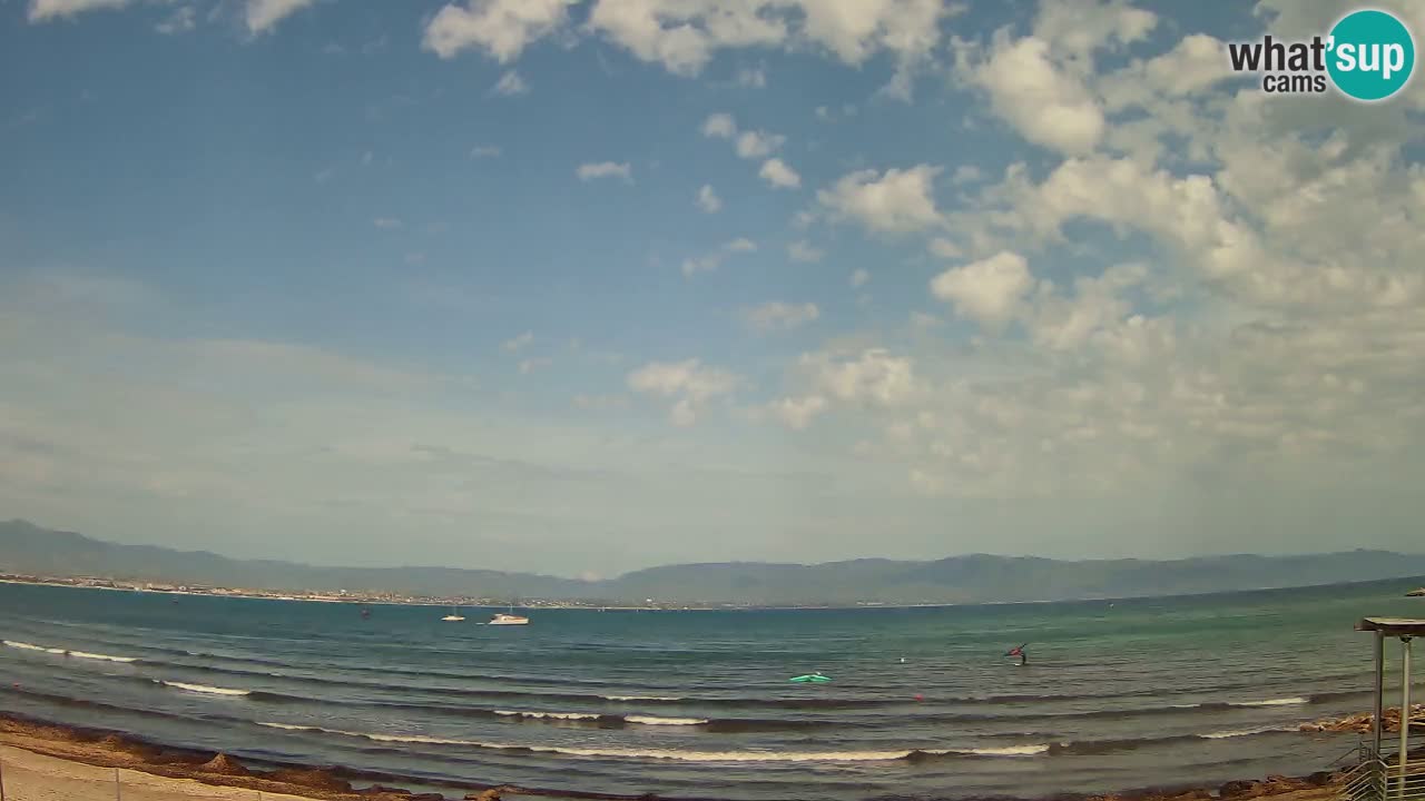 Webcam Cagliari Windsurf Club – Spiaggia del Poetto in diretta