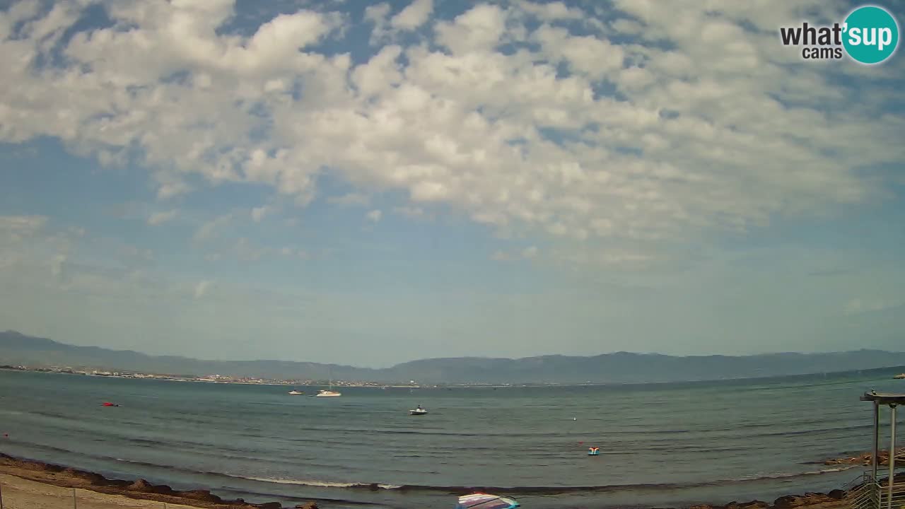 Webcam Cagliari Windsurf Club – Plage du Poetto en direct