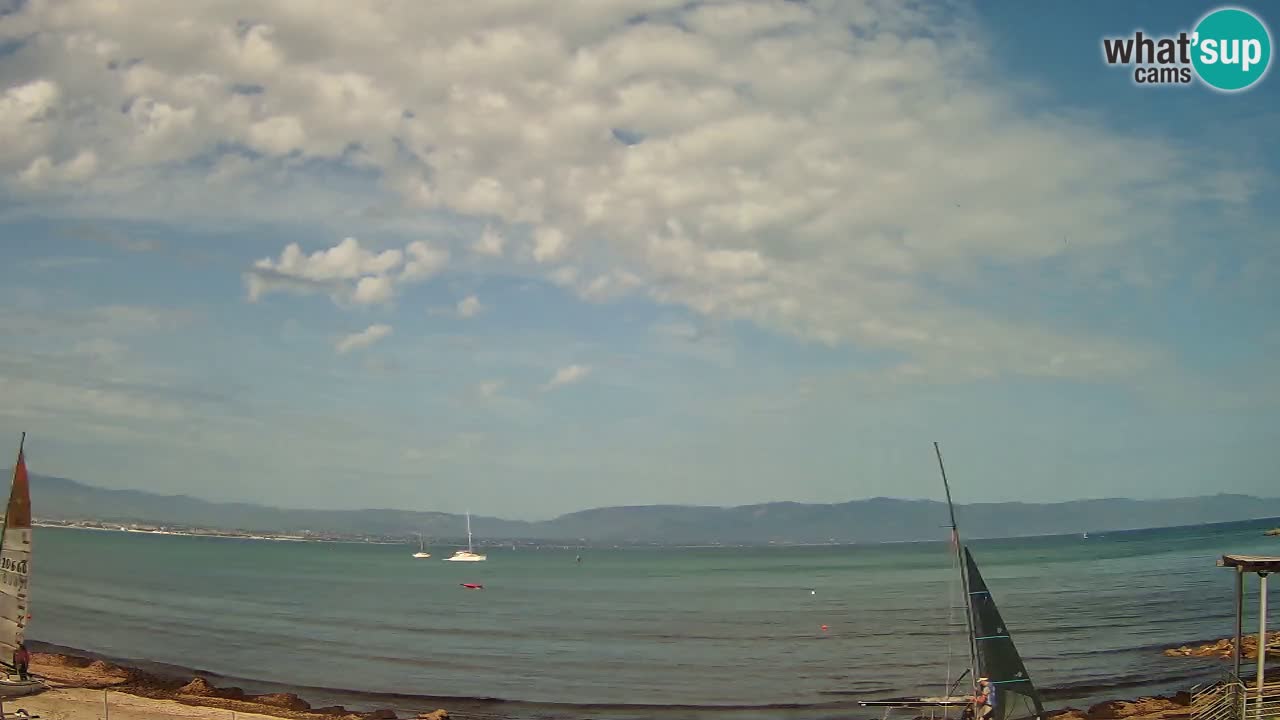 Webcam Cagliari Windsurf Club – Playa del Poetto en directo
