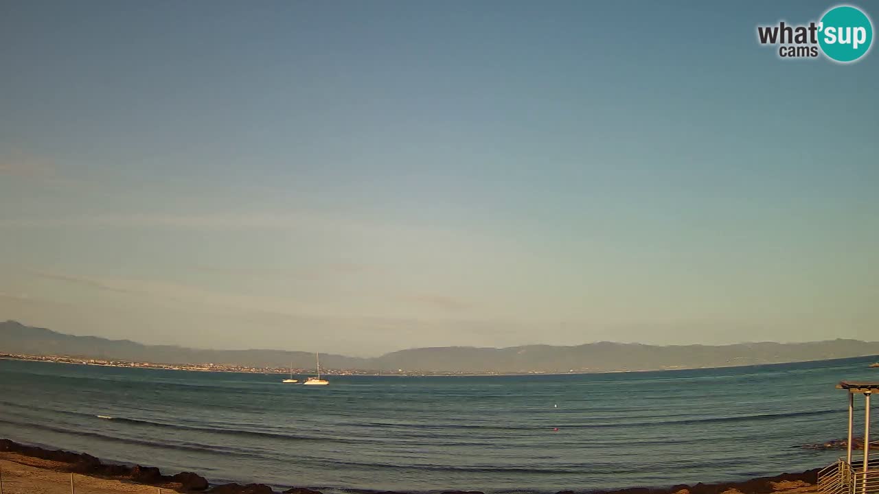 Webcam Cagliari Windsurf Club – Spiaggia del Poetto in diretta