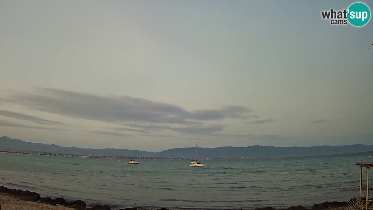 Webcam Cagliari Windsurf Club – Spiaggia del Poetto in diretta