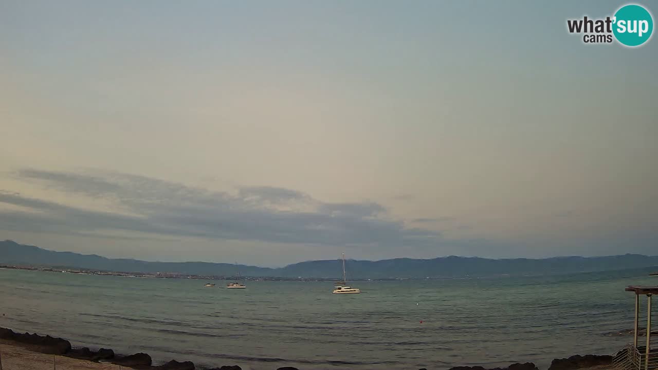 Webcam Cagliari Windsurf Club – Playa del Poetto en directo