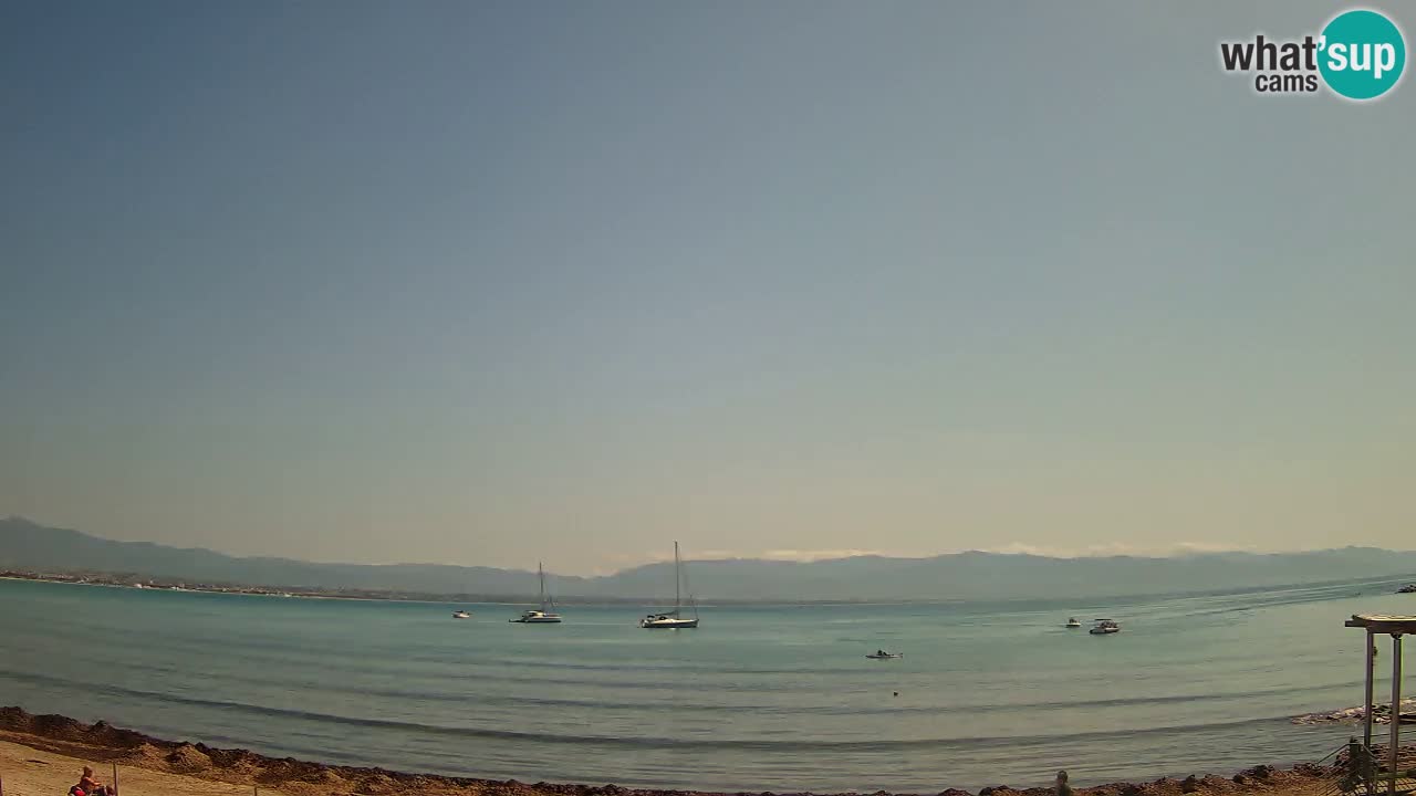 Spletna kamera Cagliari Windsurf Club – Pogled v živo s plaže Poetto