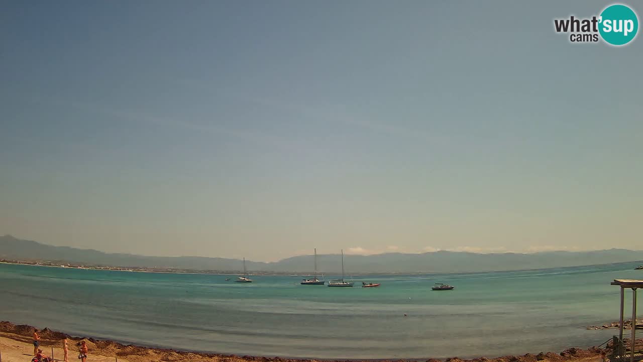 Spletna kamera Cagliari Windsurf Club – Pogled v živo s plaže Poetto
