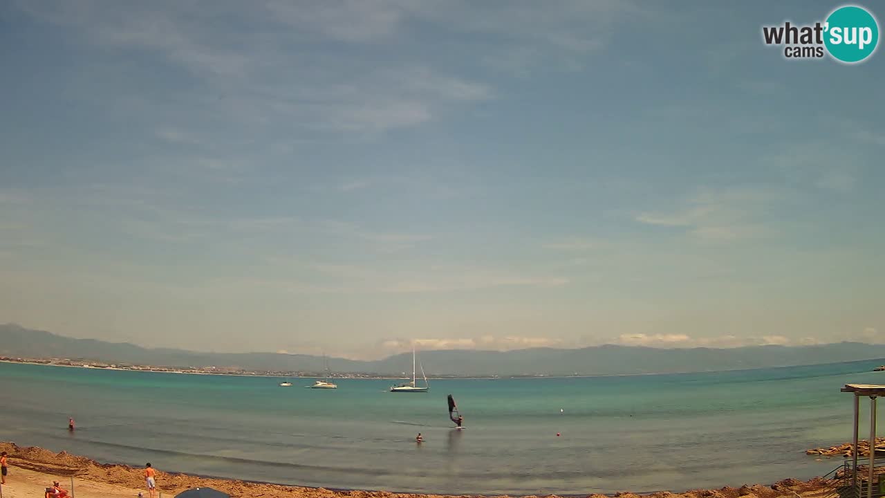 Webcam Cagliari Windsurf Club – Plage du Poetto en direct