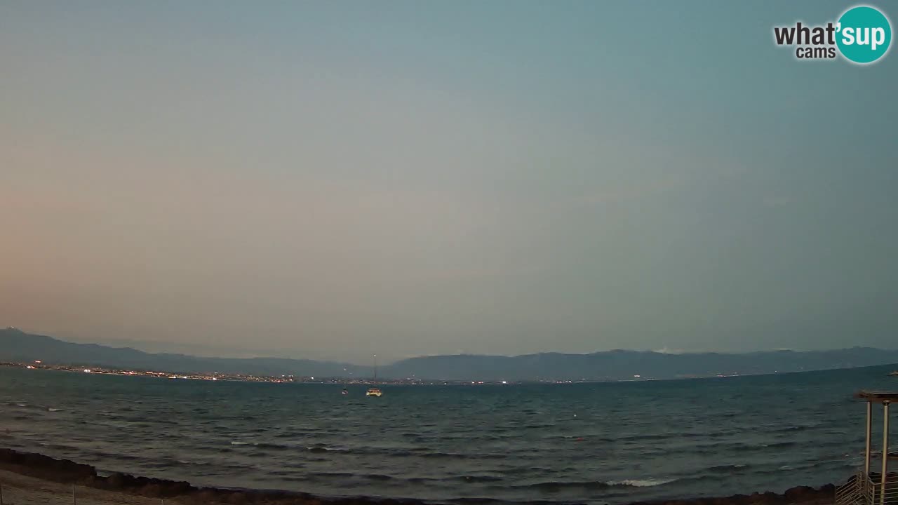 Webcam Cagliari Windsurf Club – Plage du Poetto en direct