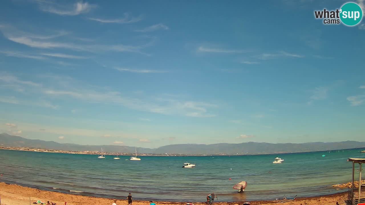 Webcam Cagliari Windsurf Club – Plage du Poetto en direct