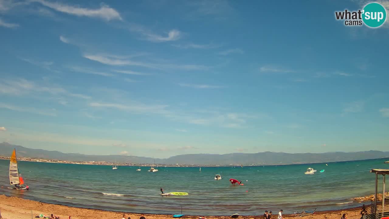 Webcam Cagliari Windsurf Club – Spiaggia del Poetto in diretta
