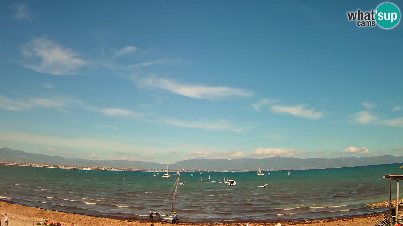 Webcam Cagliari Windsurf Club – Liveblick vom Poetto Strand
