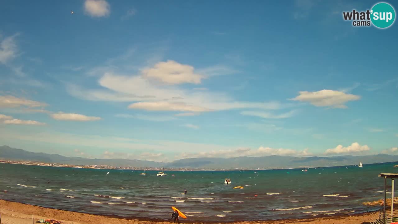 Webcam Cagliari Windsurf Club – Liveblick vom Poetto Strand