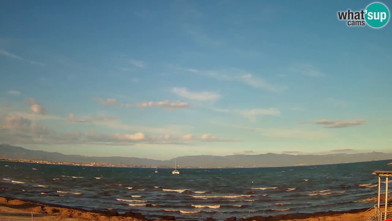 Webcam Cagliari Windsurf Club – Liveblick vom Poetto Strand