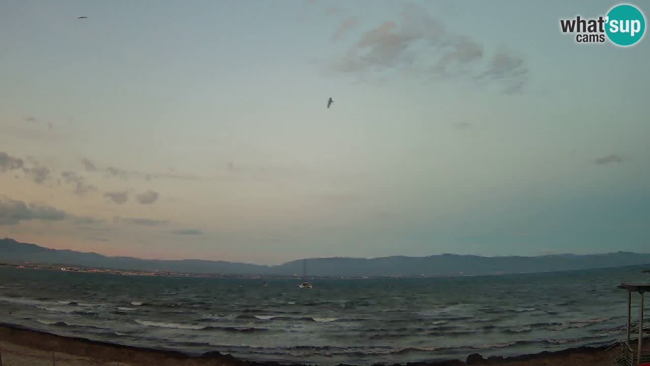 Webcam Cagliari Windsurf Club – Spiaggia del Poetto in diretta