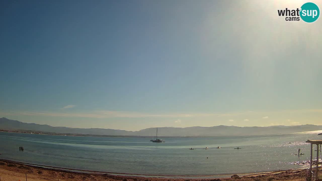 Webcam Cagliari Windsurf Club – Playa del Poetto en directo