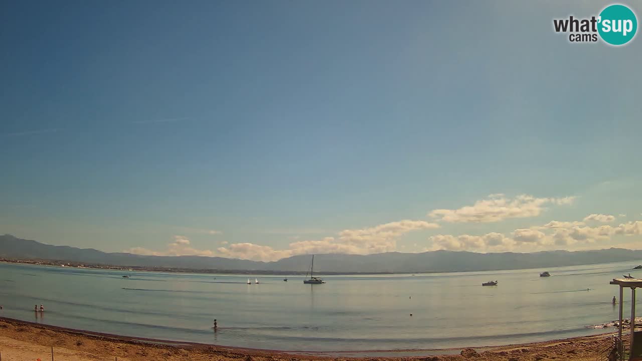 Spletna kamera Cagliari Windsurf Club – Pogled v živo s plaže Poetto