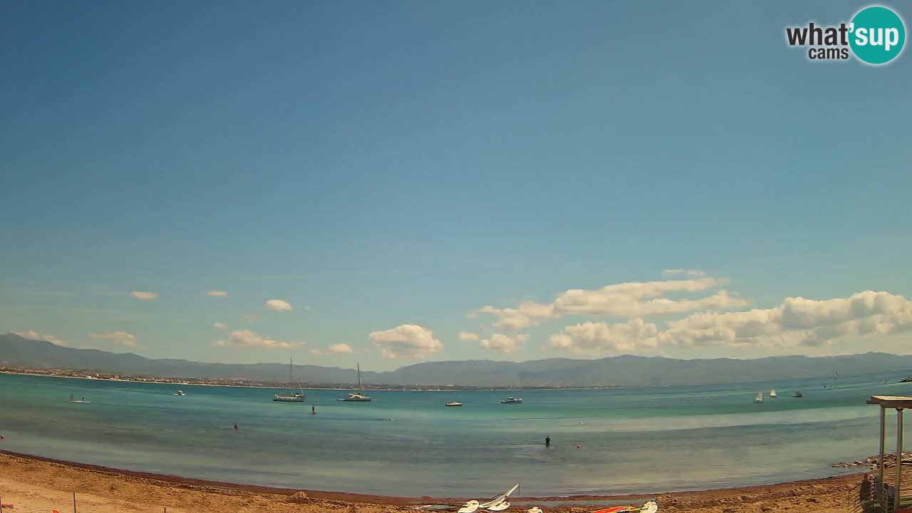 Web kamera Cagliari Windsurf Club – Poetto plaža uživo