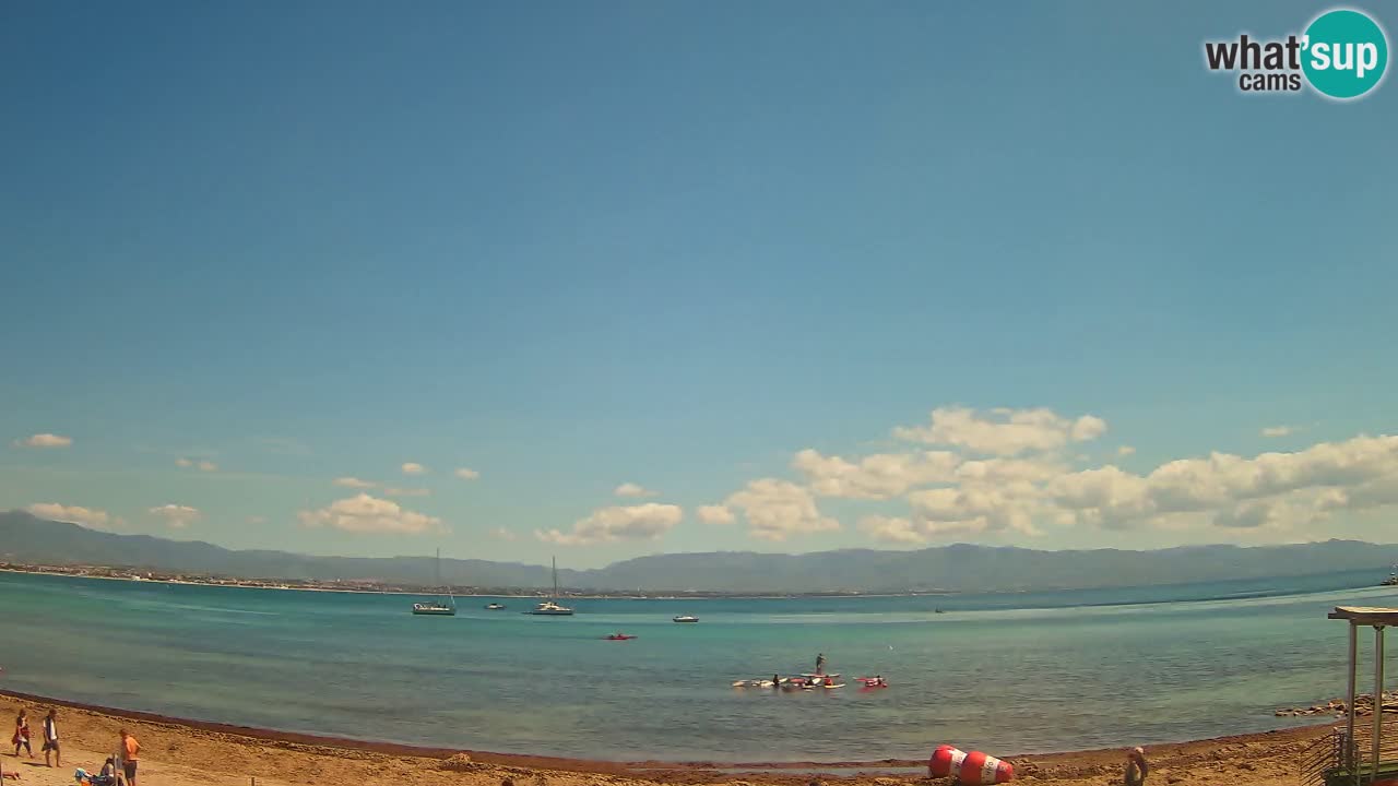 Webcam Cagliari Windsurf Club – Liveblick vom Poetto Strand