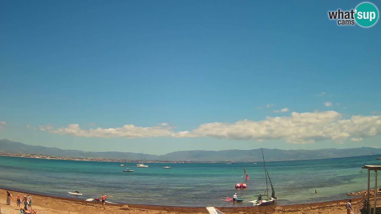Webcam Cagliari Windsurf Club – Spiaggia del Poetto in diretta